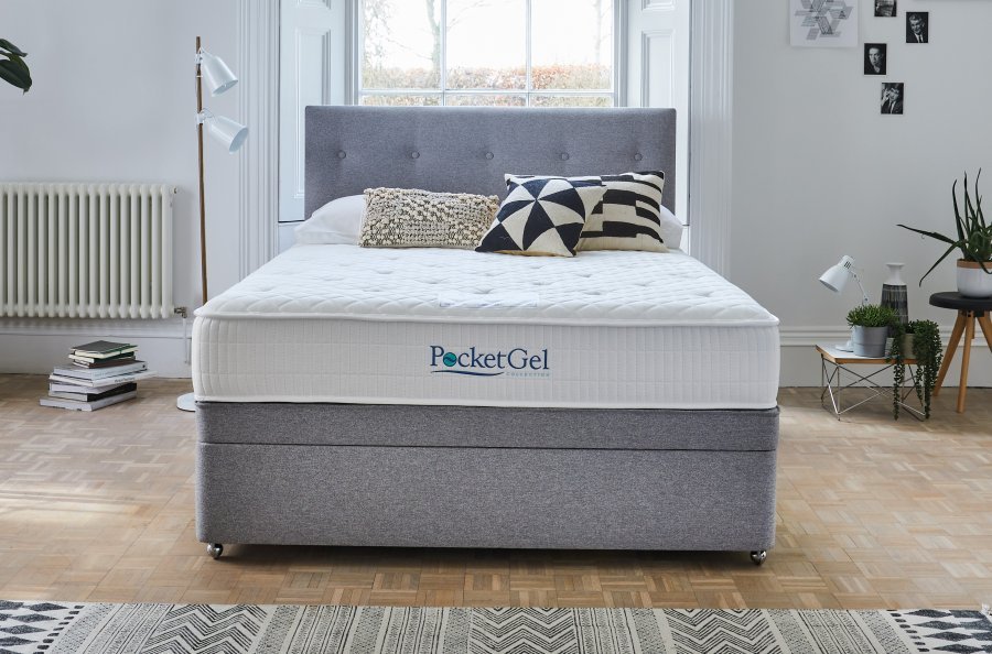 5' (King) Sleepeezee Pocket Gel Balance 1200 Divan Bed